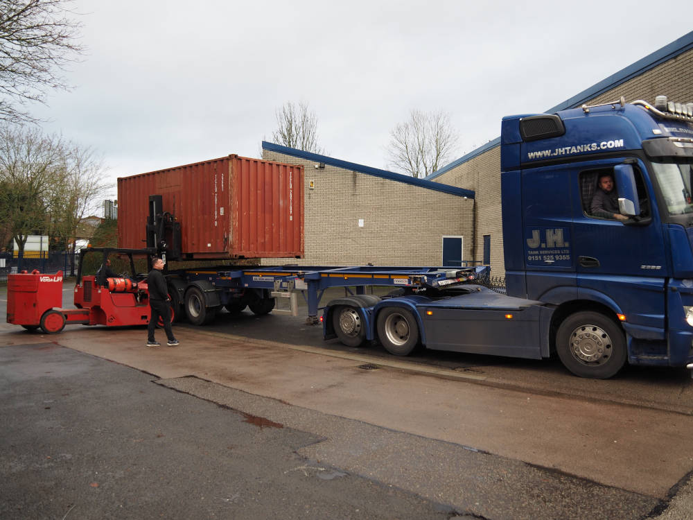 Machine Moving Health & Safety in action in the yard